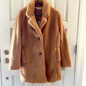 Baciano 3/4 length coat faux fur coat